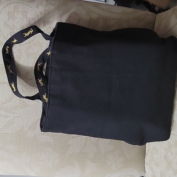 YSL SAINT LAURENT NWOT CANVAS TOTE BAG - Picture 4 of 8